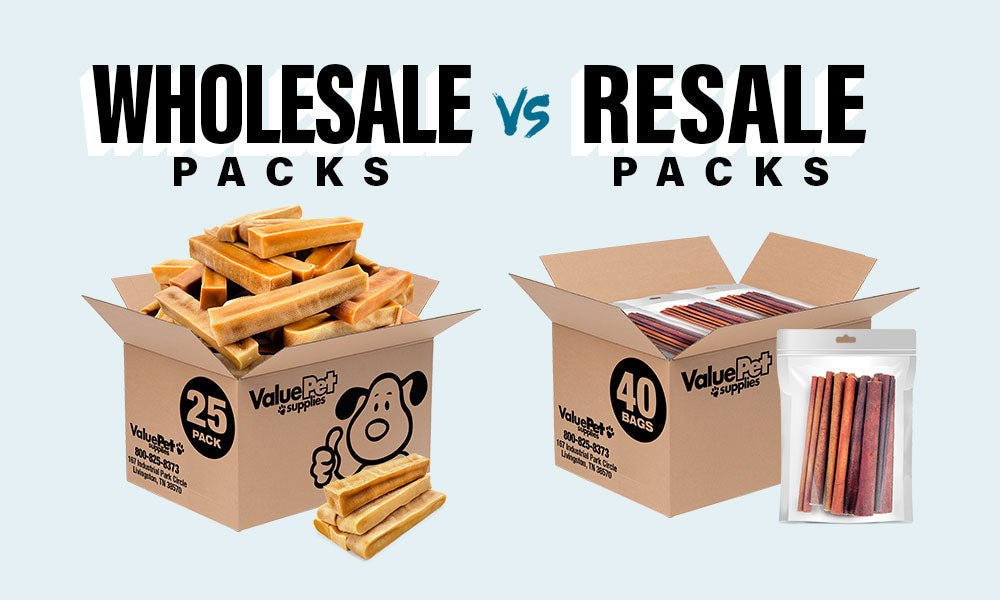 Wholesale Packs vs. Resale Packs - Which Retail-Ready Natural Dog Treat Option Is Right for You? - ValuePetSupplies