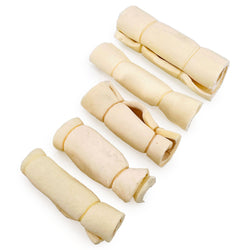 ValueBull Beef Cheek Rolls, Dog Chews, Varied Shapes, 6 Inch, 10 Pounds Bulk Pack