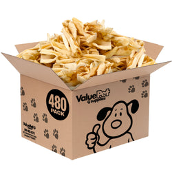 ValueBull Lamb Cheek Slices, Premium Lamb Dog Chews, 5-6 Inch, 480 Count Wholesale Pack - Lamb Cheek - 480 Slices