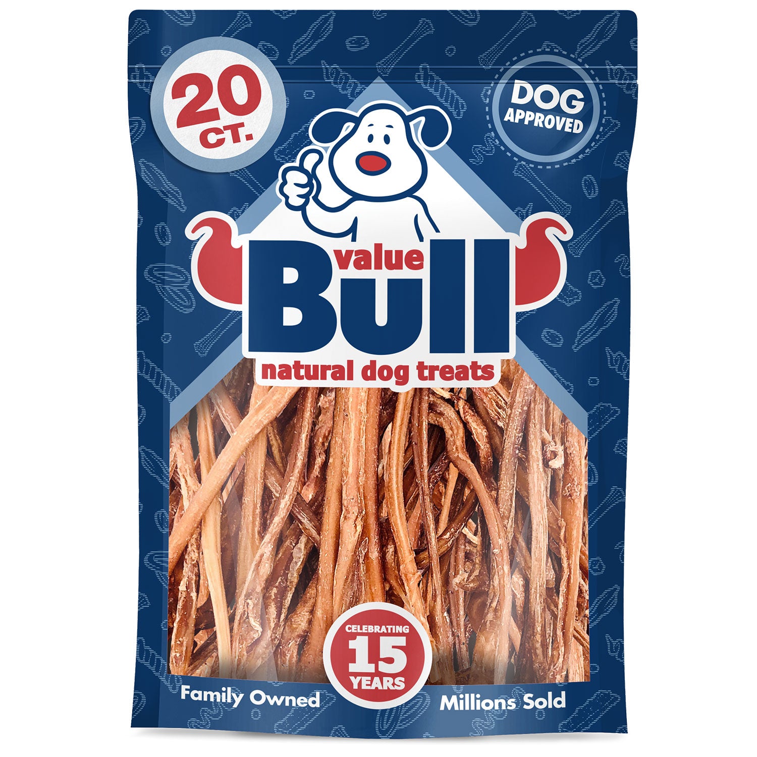 ValueBull Lamb Pizzle Sticks for Dogs, 20 Count - Pizzles - 20 Sticks