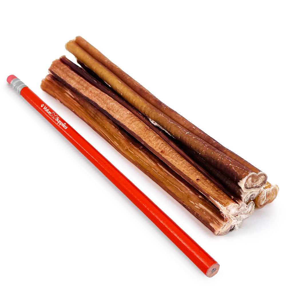 ValueBull USA Bully Sticks for Small Dogs, Thin 6 Inch, 200 Count Bulk Pack