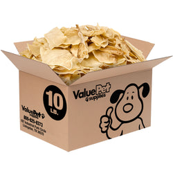 ValueBull USA Collagen Chips Dog Chews, Natural Long-Lasting Dog Treats, 10 Pound Bulk Pack - Natural - 10 Pound