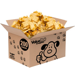 ValueBull Premium Cow Ears, 200 Count Bulk Pack