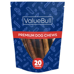 ValueBull Bully Sticks for Large Dogs, Super Jumbo 6 Inch, 10 Count - Super Jumbo - 10 Sticks