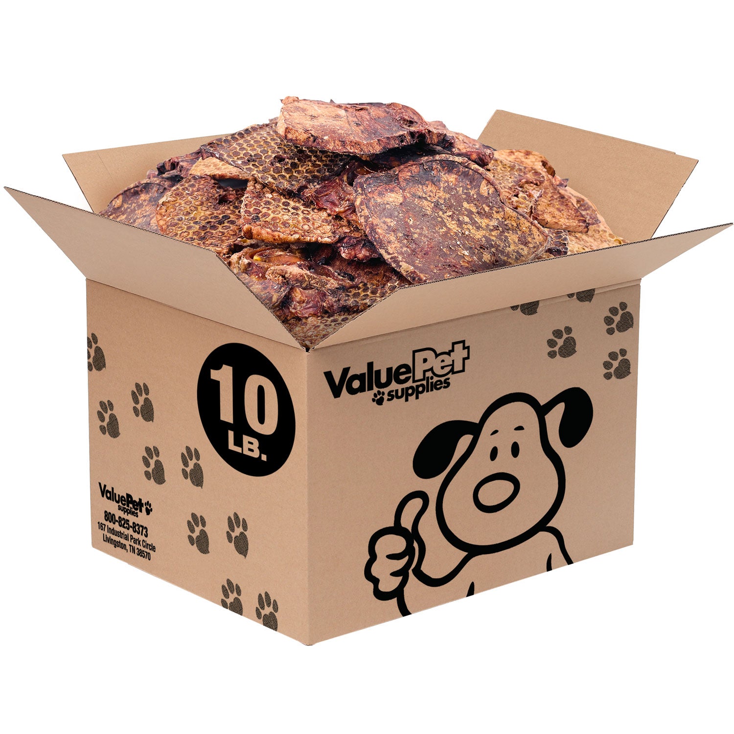 ValueBull Beef Lung Wafers, Premium 10 Pounds Bulk Pack - Wafers - 10 Pound