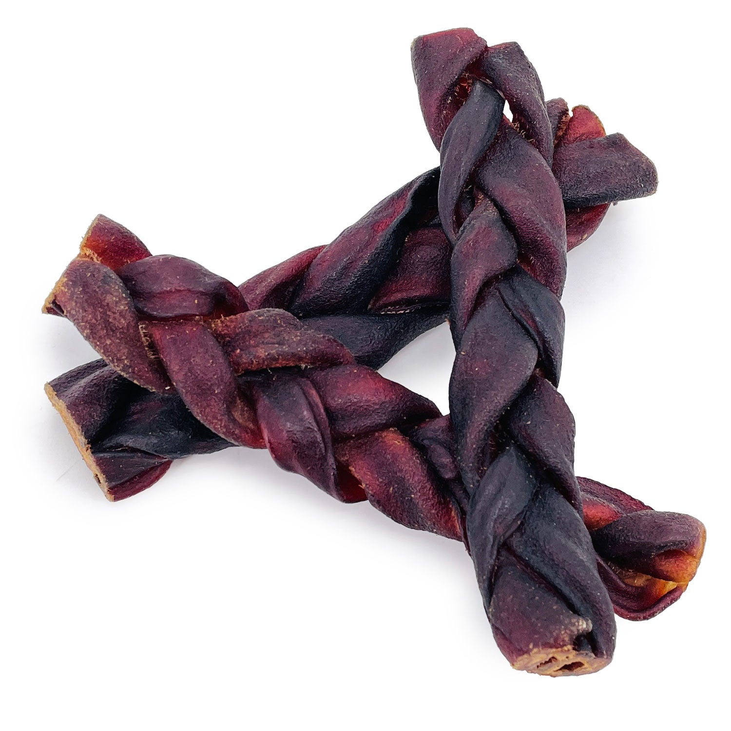 ValueBull USA Collagen Braid Beef Large Dog Chews, Thick 6 Inch 10 Count - Thick - 10 Braids