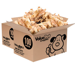 ValueBull Lamb Ears Dog Chews, Varied Shapes, Sizes & Colors, 200 Count Bulk Pack