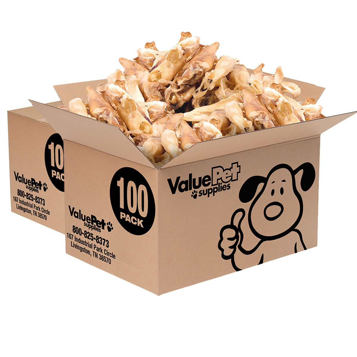ValueBull Lamb Ears Dog Chews, Varied Shapes, Sizes & Colors, 200 Count Bulk Pack