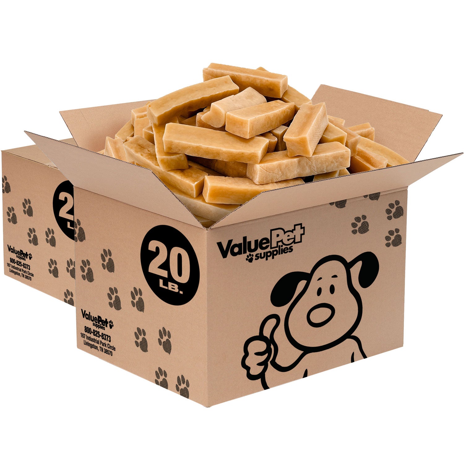 ValueBull Himalayan Yak Cheese Dog Chews, Small, 40 lb Wholesale Pack - Small