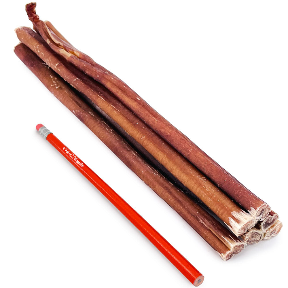 ValueBull USA Bully Sticks for Dogs, Medium 12 Inch, 25 Count - Medium - 25 Sticks