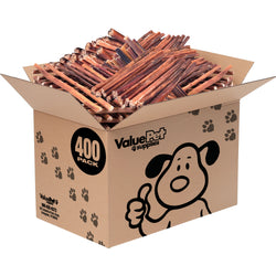 ValueBull Bully Sticks for Small Dogs, Thin 12 Inch, 400 Count Wholesale Pack