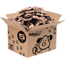 ValueBull Lamb Lung Wafers for Dogs, Premium 5 Pound - Wafers - 5 Pound