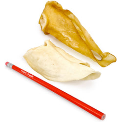 ValueBull Natural Brown Cow Ears, Crunchy Style, Varied Size, Shape & Color, 25 Count Bulk Pack - Varied - 25 Ears