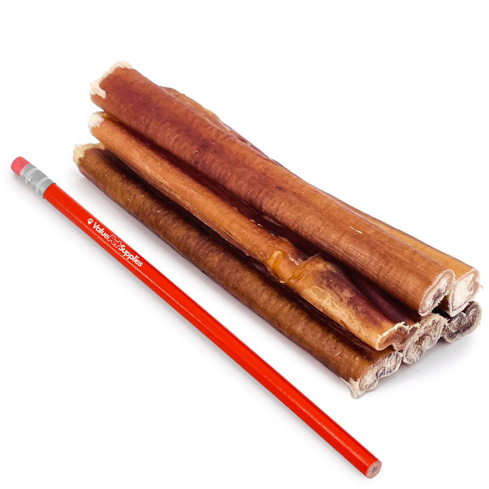 ValueBull USA Bully Sticks for Large Dogs, Thick 6 Inch, 200 Count Bulk Pack
