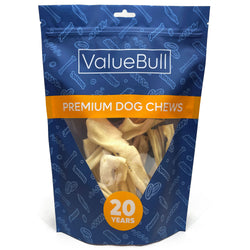 ValueBull Lamb Cheek Slices, Premium Lamb Dog Chews, 5-6 Inch, 10 Count - Lamb Cheek - 10 Slices