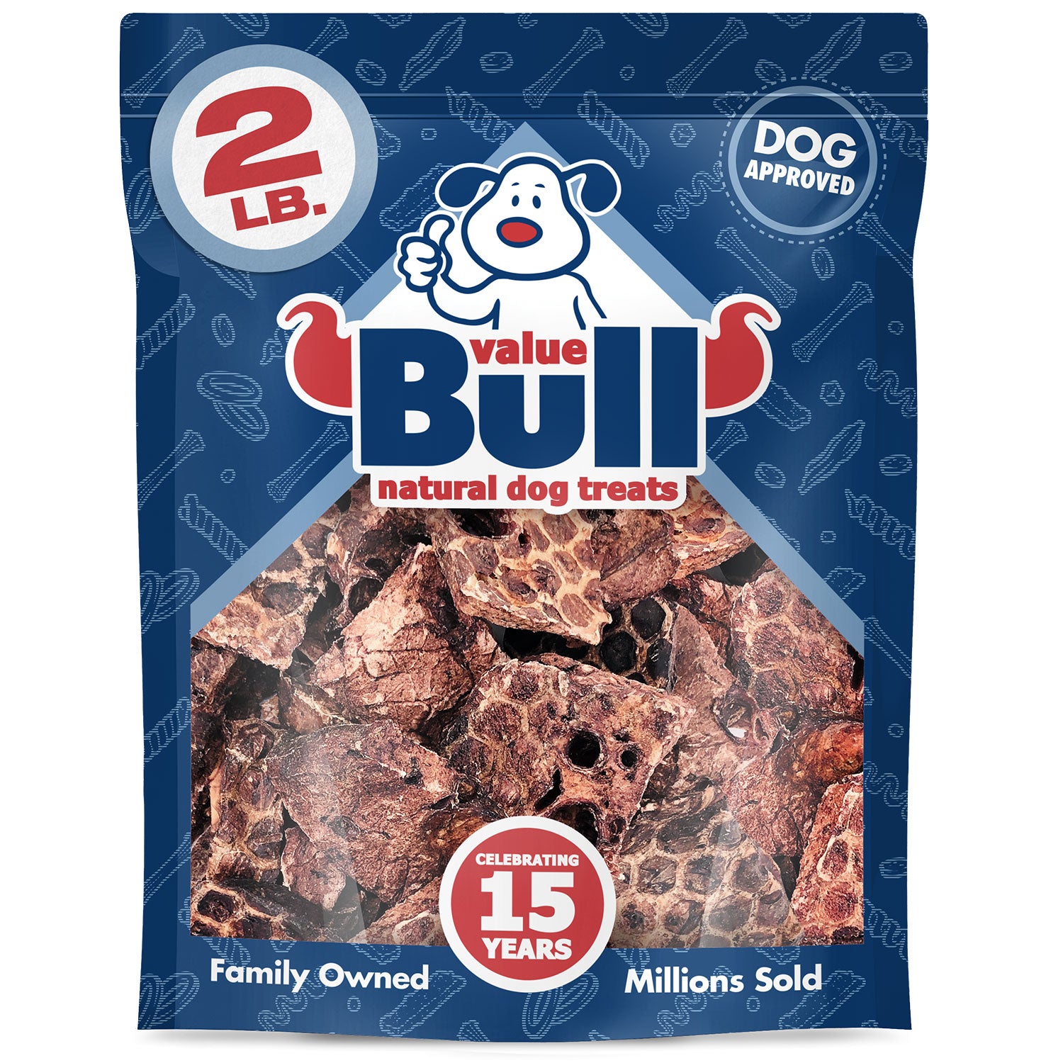 ValueBull Lamb Lung Wafers for Dogs, Premium 2 Pound