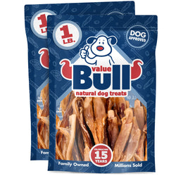 ValueBull Beef Tendons For Dogs, Jumbo, Varied Shapes, 2 Pounds