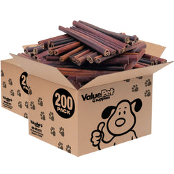 ValueBull USA Collagen Sticks, Premium Beef Dog Chews, 12" Jumbo, 400 Count WHOLESALE PACK