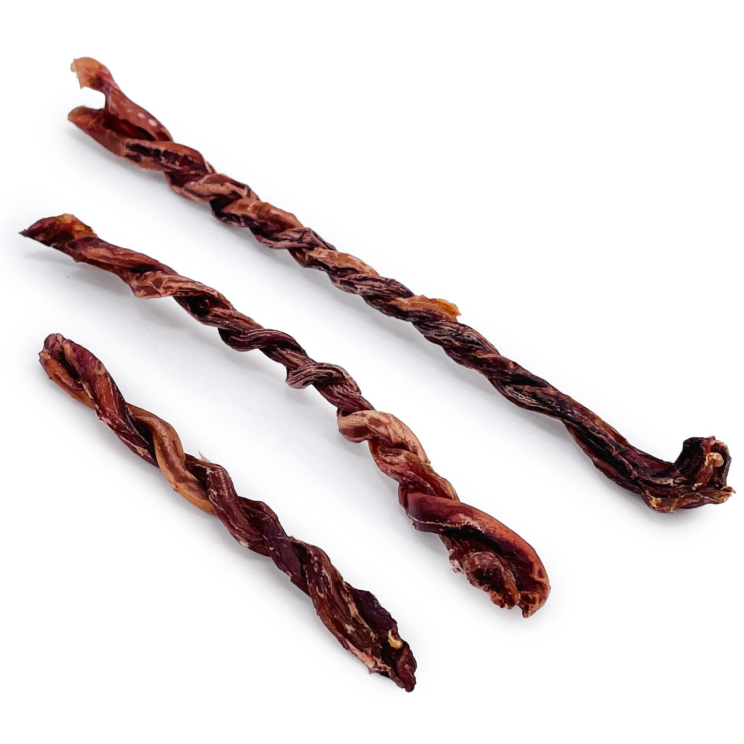 ValueBull USA Pork Pizzle Twists for Dogs, 5-10", 300 ct BULK PACK