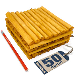ValueBull USA Collagen Sticks for Dogs, Lightly Smoked, 6 Inch Medium Chews,, 50 Count