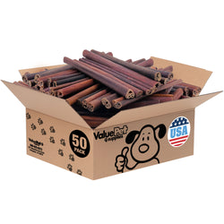 ValueBull USA Collagen Sticks for Dogs, 12 Inch Jumbo Chews, Natural Long-Lasting Dog Treats, 50 Count Bulk Pack