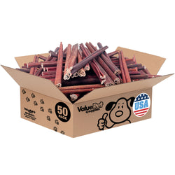 ValueBull USA Collagen Sticks for Dogs, 12 Inch Medium Chews, Natural Long-Lasting Dog Treats, 50 Count Bulk Pack