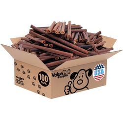 ValueBull USA Collagen Sticks for Dogs, 12 Inch Thick Chews, Natural Long-Lasting Dog Treats, 100 Count Bulk Pack