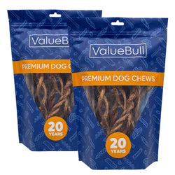 ValueBull Pizzle Twist Dog Chews, Premium Lamb, 40 Count - Lamb - 40 Pizzles