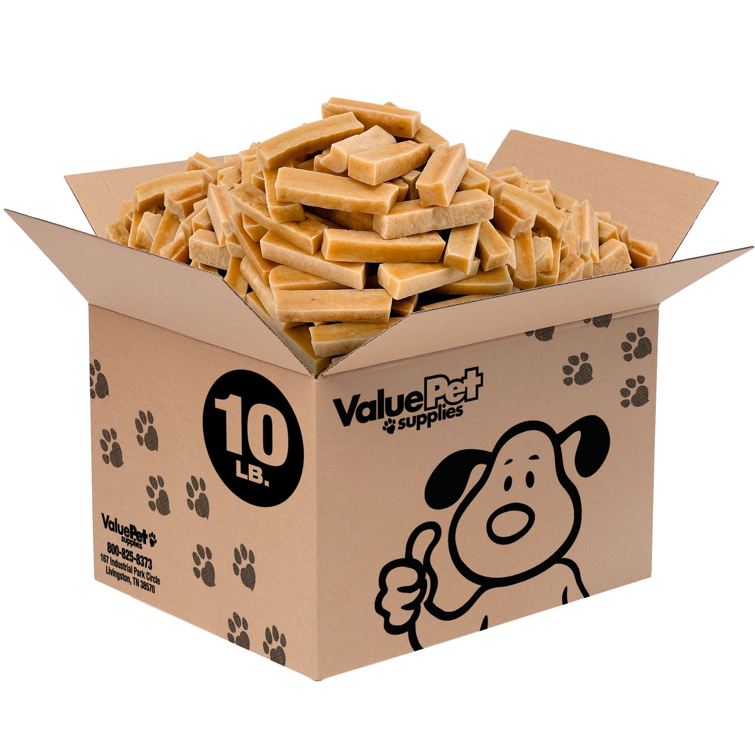 ValueBull Himalayan Yak Cheese Dog Chews, Small, 10 lb Bulk Pack - Small - 10 LB