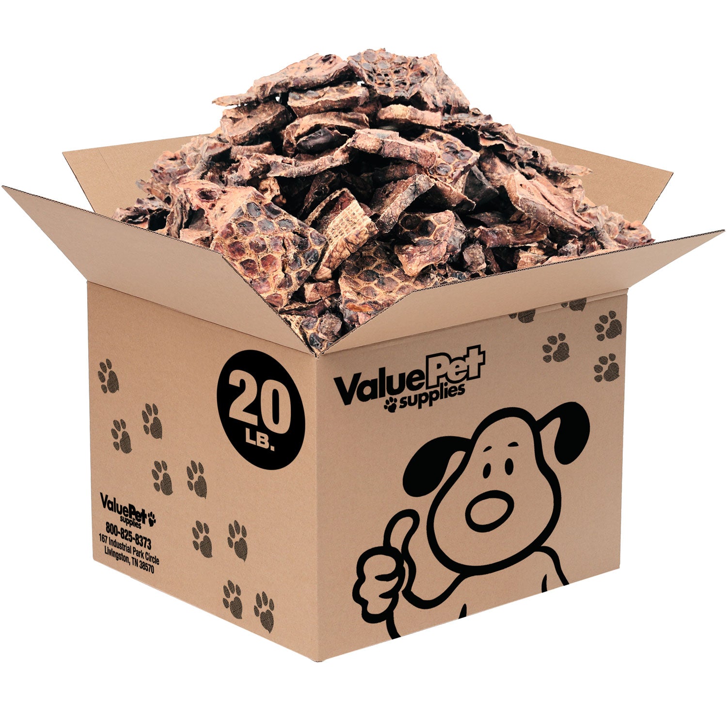 ValueBull Lamb Lung Wafers for Dogs, Premium 20 lb Bulk Pack - Wafers - 20 Pound