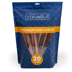 ValueBull Bully Sticks for Dogs, Medium 12 Inch, 50 Count - Medium - 50 Sticks