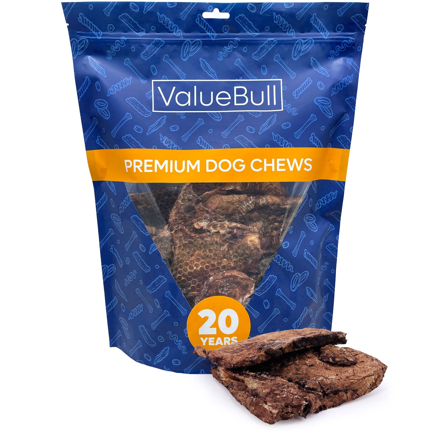 ValueBull Beef Lung Wafers, Premium 2 Pounds - Wafers - 2 Pound