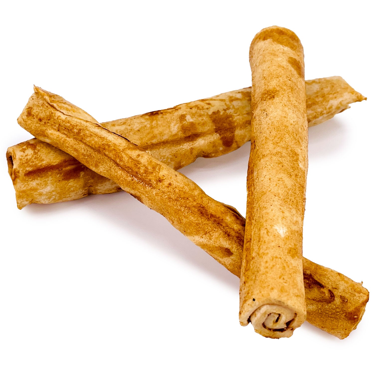 ValueBull USA Beef Rawhide Retriever Rolls, Thin 5-6 Inch, Chicken, 10 ct