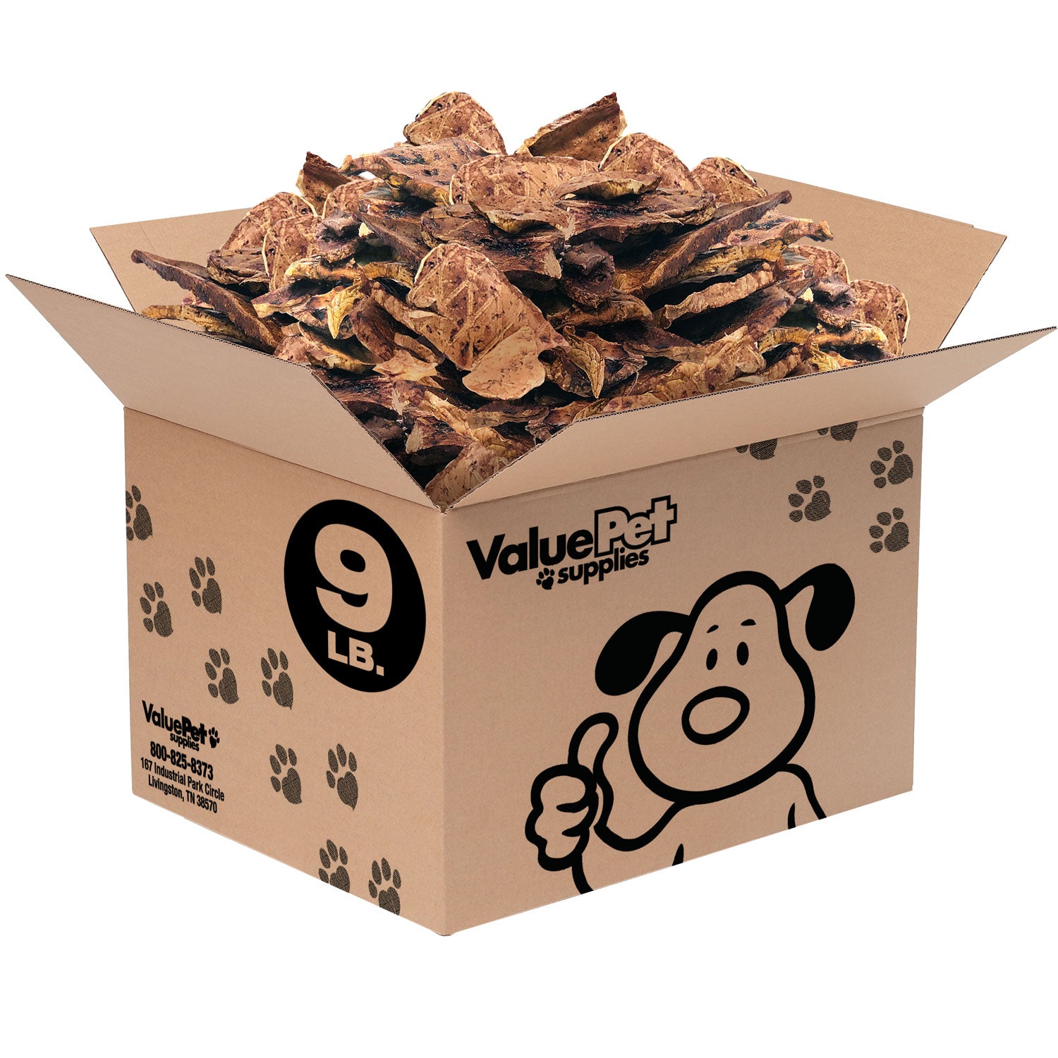 ValueBull Lamb Lung Dog Chews, Sliced, 9 Pounds Bulk Pack - Lung - 9 Pound