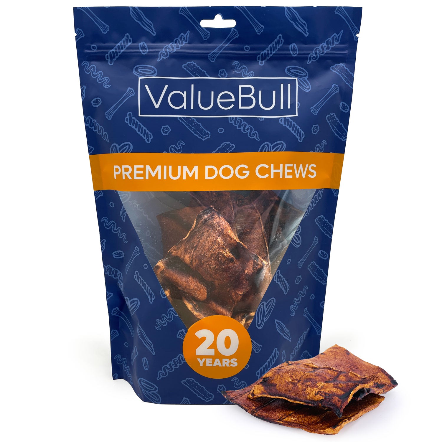 ValueBull USA Rawhide Chips, Natural Beef Flavor, 1 Pound - Beef - 1 Pound