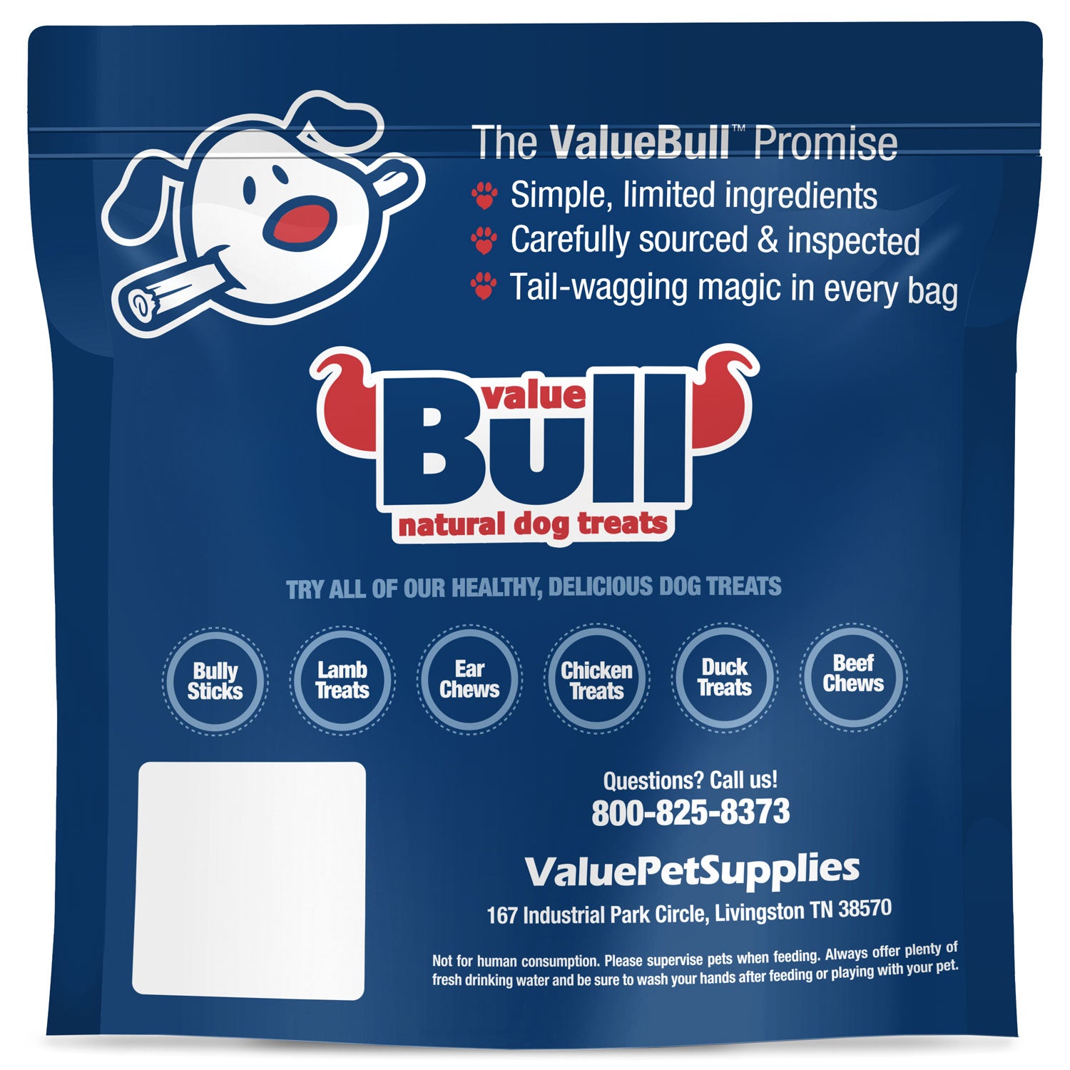 ValueBull USA Beef Lung Dog Chews, Sliced, 1 Pound - 1 Pound