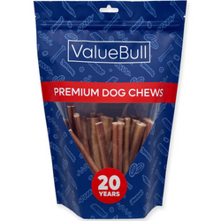 ValueBull Odor Free Bully Sticks for Dogs, Medium 6 Inch, 25 Count - 25