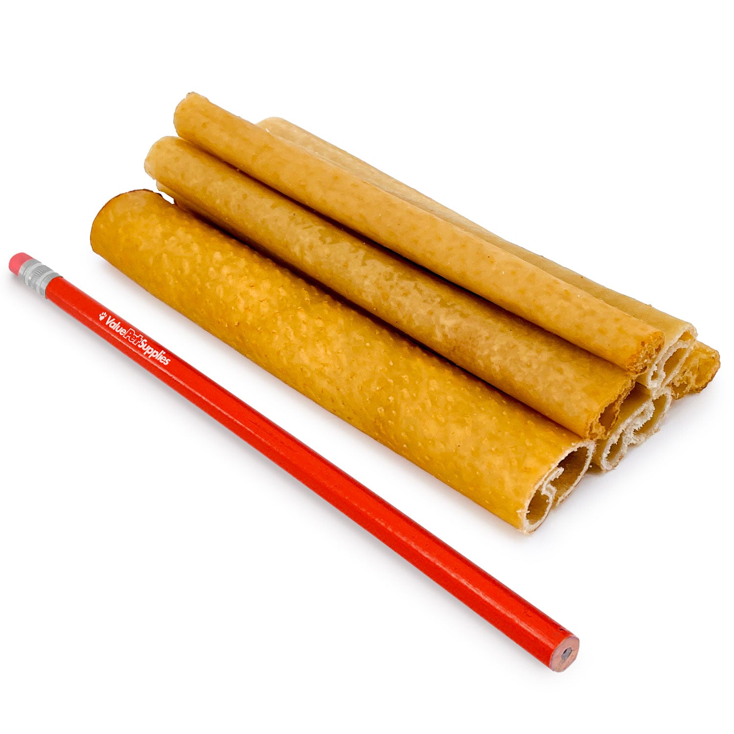 ValueBull USA Pig Skin Retriever Rolls, 6 Inch, Smoked, 200 Count Bulk Pack - 6" Rolls - 200 Sticks