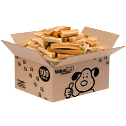 ValueBull Himalayan Yak Cheese Dog Chews, Medium, 100 ct Wholesale Pack - Medium - 100 Bars