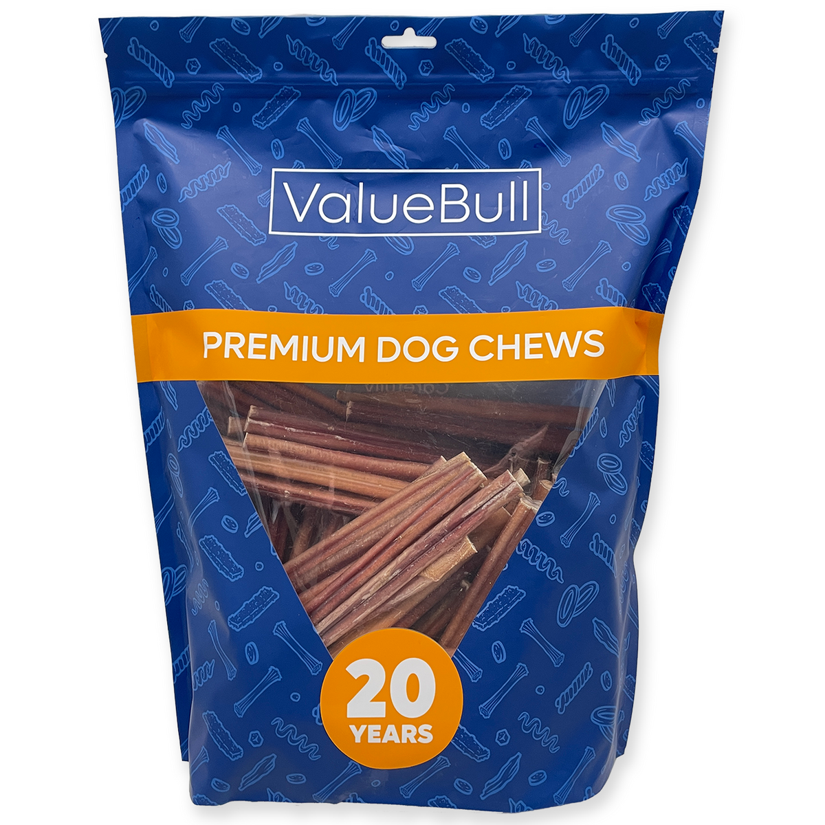 ValueBull Odor Free Bully Sticks for Small Dogs, Thin 6 Inch, 100 Count
