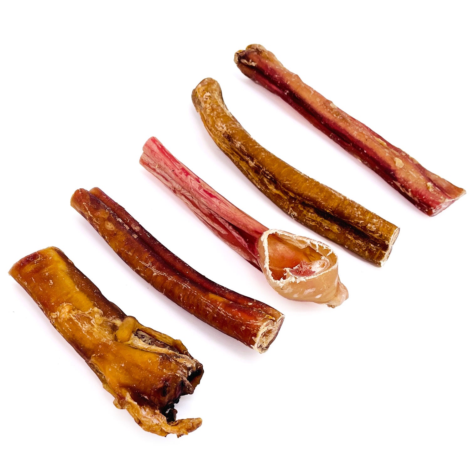 ValueBull Bully Sticks for Large Dogs, Jumbo 4-6 Inch, Varied Shapes, 50 Count - X-Jumbo - 50 Pieces