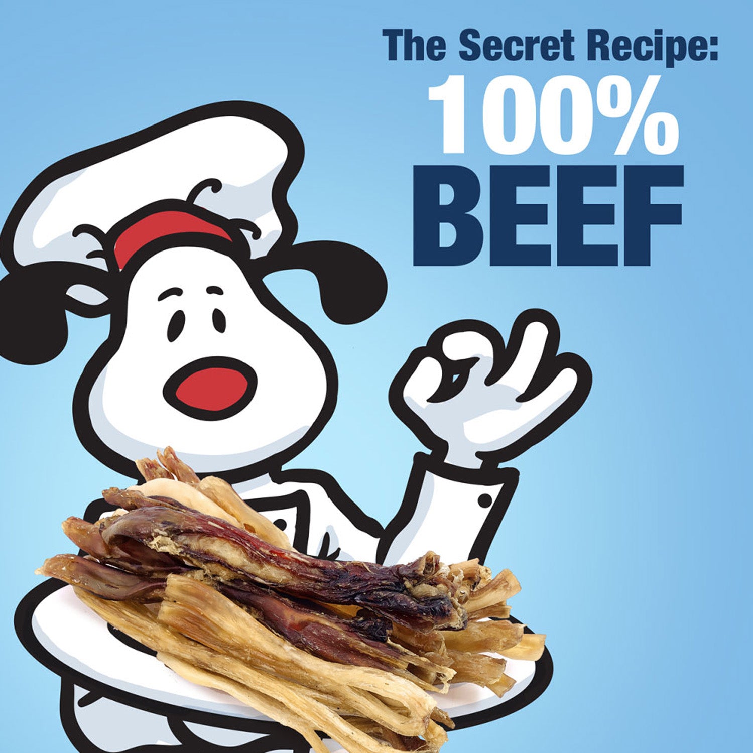 ValueBull Beef Tendons For Dogs, Varied Shapes, 1 Pound - Varied - 1 Pound