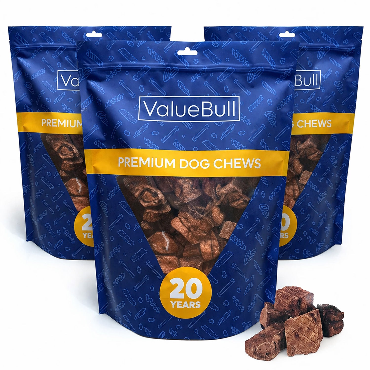 ValueBull Premium Lamb Lung Cubes, 6 Pounds - Cubes - 6 Pound