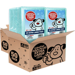 ValuePad USA Plus Puppy Pads, Extra Large 28x36 Inch, 100 Count Bulk Pack - 100 Count,X-Large