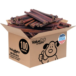 ValueBull USA Collagen Sticks for Dogs, 12 Inch Jumbo Chews, Natural Long-Lasting Dog Treats, 100 Count Bulk Pack