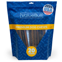 ValueBull USA Collagen Sticks for Dogs, 12 Inch Thick Chews, Natural Long-Lasting Dog Treats, 10 Count - Thick - 10 Count
