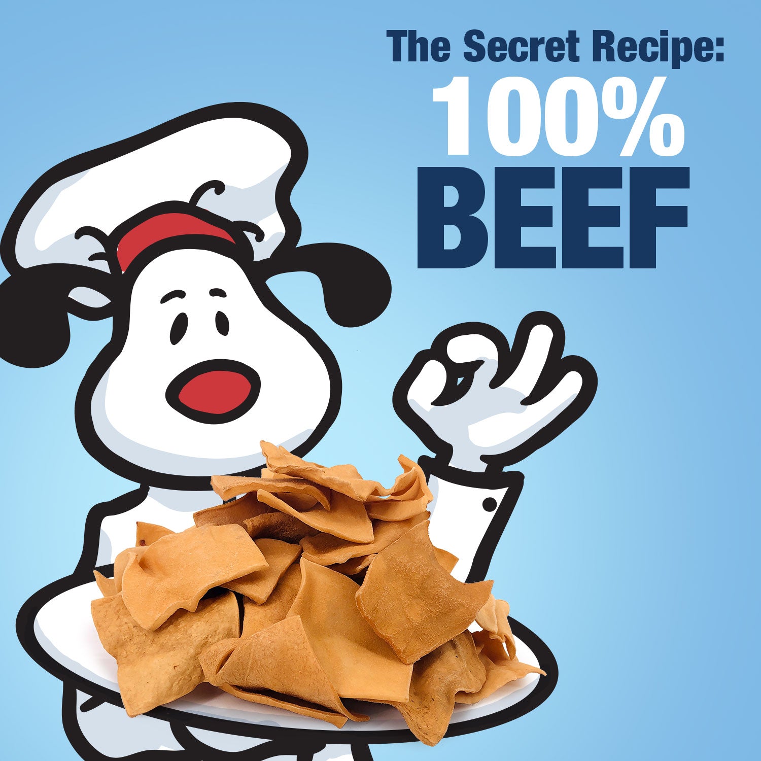 ValueBull USA Beef Rawhide Chips for Dogs, Smoked, 200 Count Bulk Pack - Smoked - 200 Chips
