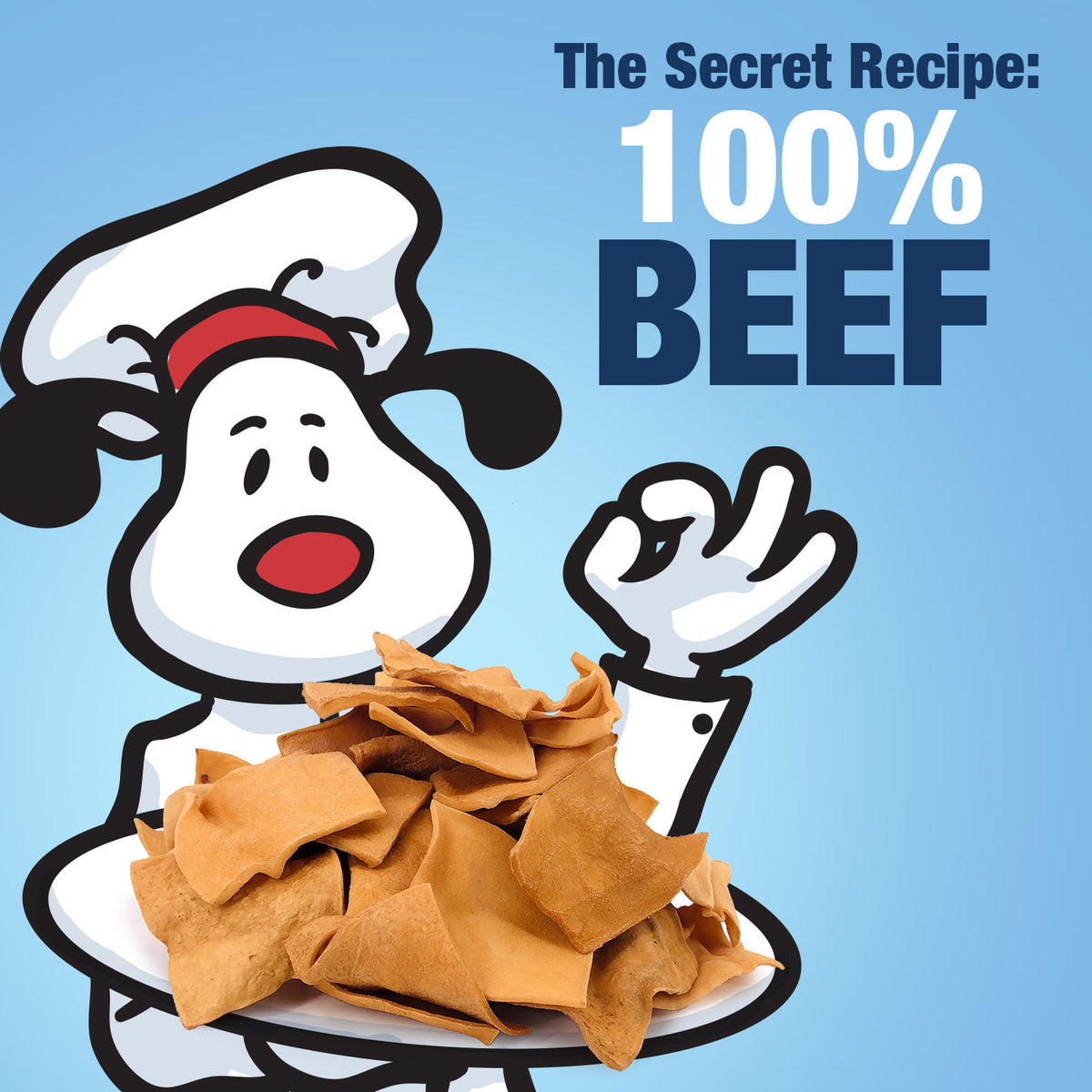 ValueBull USA Beef Rawhide Chips for Dogs, Smoked, 200 Count Bulk Pack - Smoked - 200 Chips