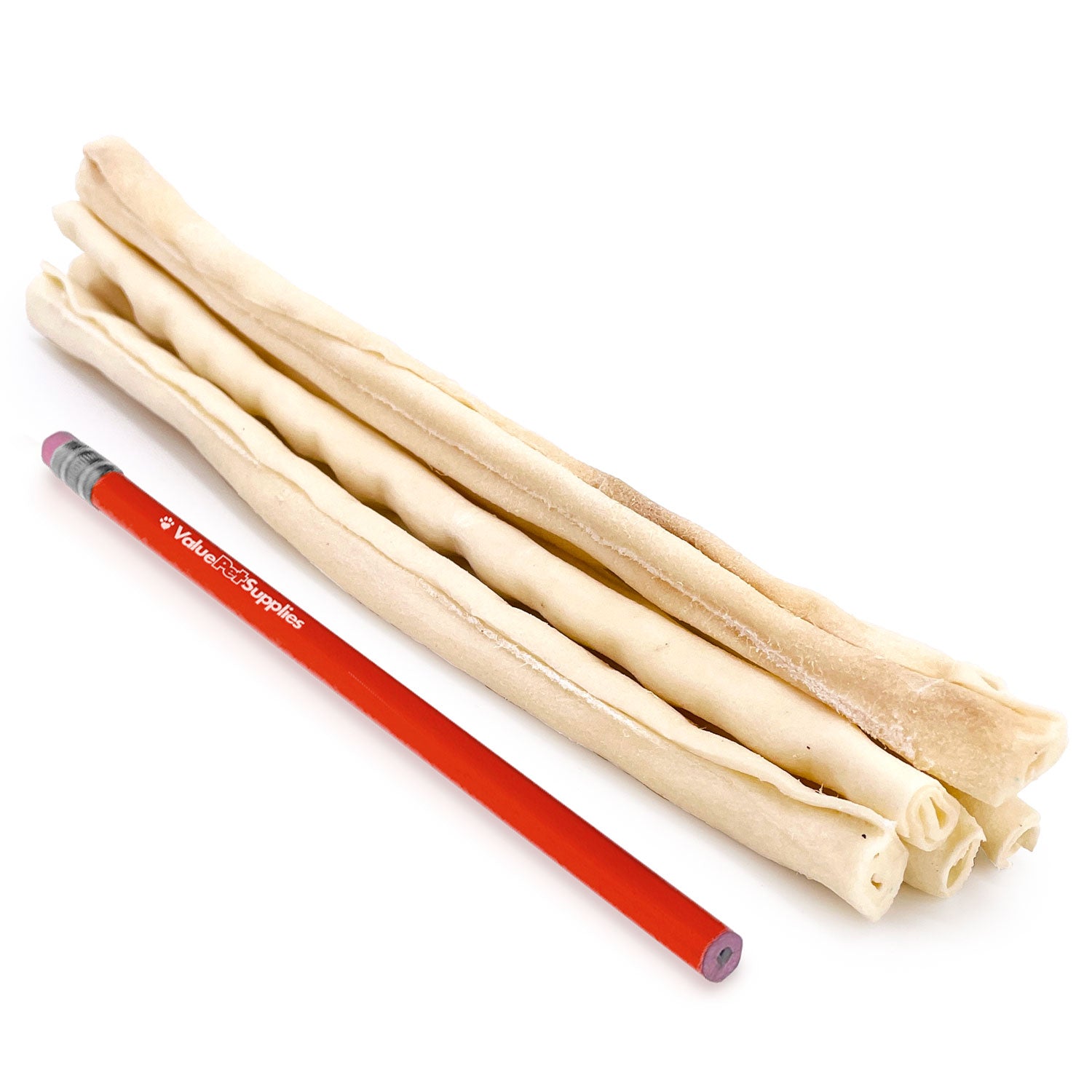 ValueBull USA Retriever Rolls for Small Dogs, Premium Rawhide, Thin 10 Inch, 50 Count - Natural - 50 Rolls