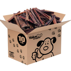ValueBull Collagen Sticks for Dogs, Varied Shape & Size Chews, Natural Long-Lasting Dog Treats, 10 Pound Bulk Pack - Varied - 10 Pound